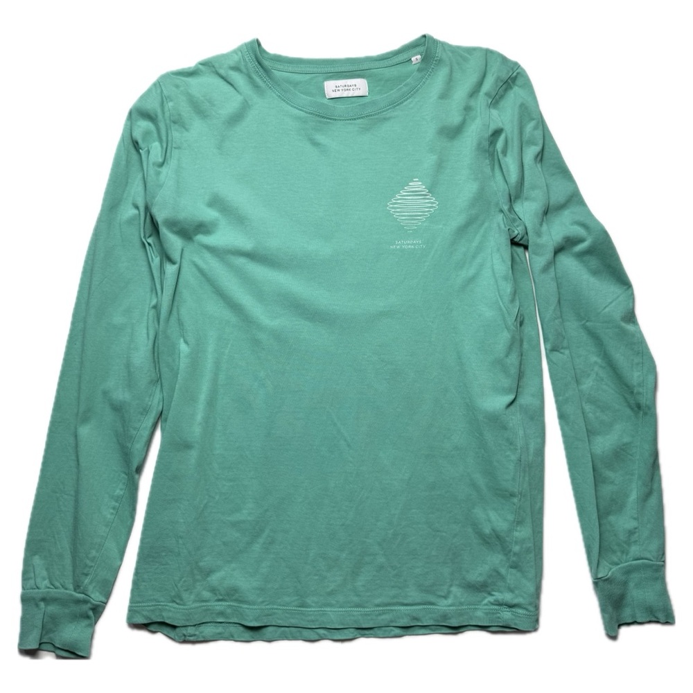 Saturdays New York City Teal Long Sleeve with Logo
